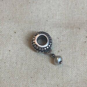 Pandora Retired Beveled June Pearl Dangle Birthstone Charm